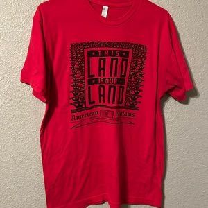 This land is our Land Mens T shirt Large